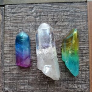 Dyed Angel Aura Quartz Crystal Points